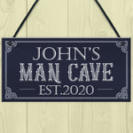 Personalised Retro Man Cave Signs Novelty Gifts For Him