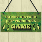 Novelty Gaming Sign For Dad Son Boys Bedroom Man Cave Wall Art