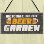 Novelty Beer Garden Sign Funny Garden Accessories Home Decor