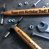 Personalised Engraved Hammer Gift For DAD Novelty Birthday Gift