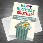 Funny Birthday Card For Brother Lockdown Theme Novelty Card