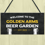 PERSONALISED Beer Garden Pub Sign Novelty Garden Home Bar