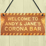 Novelty Corona Bar Sign PERSONALISED Home Bar Pub Sign