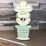 Thank You Nan Grandad Gift Grandparent Gift Birthday Home Plaque