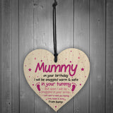 Mummy To Be Gifts For Birthday Wooden Heart Gifts From Baby Girl