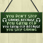 Games Room Novelty Gamer Sign For Boys Bedroom Man Cave Gift