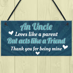 Quirky Birthday Christmas Gifts For Uncle Plaque From Niece