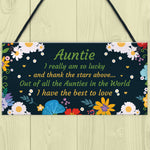 Auntie Gift Hanging Plaque Auntie Birthday Christmas Gifts