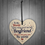 Boyfriend Birthday Christmas Card Gifts Wooden Heart Anniversary