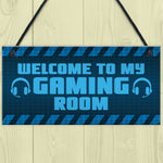 Welcome To My Gaming Room Sign Boys Bedroom Man Cave Sign