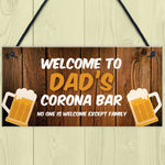 Personalised Novelty Corona Quarantine Bar Sign Novelty Gifts