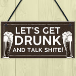 Funny Alcohol Sign Man Cave Home Bar Pub Hanging Plaque