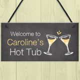 Shabby Chic Hot Tub Sign For Summerhouse Garden Shed Gift