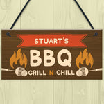 Personalised Funny BBQ Sign Garden Plaque Man Cave Shed Sign