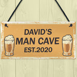 Personalised Man Cave Gifts For Him Novelty Bar Sign Fathers Day