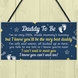 Daddy To Be Gifts From Bump Plaque Baby Shower Present To Dad