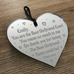 Best Girlfriend Gift Personalised Heart Valentines Anniversary