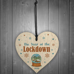 Christmas Tree Decoration Lockdown Memory Gift Wood Heart