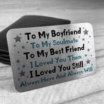 Valentines Day Gift For Boyfriend Novelty METAL Wallet Card