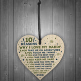 Daddy Gifts From Son Daddy Daughter Gifts Wooden Heart Love You