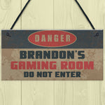 Personalised Gaming Bedroom Gamer Gifts For Him Novelty Gifts