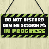 Gaming Room Sign Do Not Disturb Novelty Boys Bedroom Signs