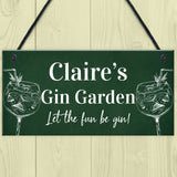 Personalised Gin Garden Signs Home Decor Gifts Novelty Home Bar