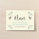 Personalised Nan Print Mothers Day Birthday Gift For Nan