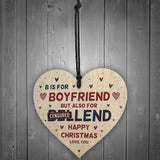 Funny Boyfriend Gift Wooden Heart Christmas Gift For Boyfriend