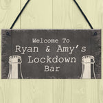 Personalised Quarantine Lockdown Bar Gifts Home Bar Signs Gifts