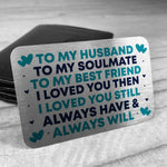 Novelty Metal Wallet Insert Card For Husband Valentines Day Gift