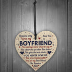 Perfect Romantic Valentines Gift For Your Boyfriend Wood Heart