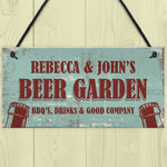 Personalised Beer Garden Outdoor Garden Man Cave Sign Alcohol