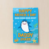 Baby Cartoon Shark Print Cute Fathers Day Gift For Dad