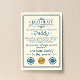 Personalised Gift For Daddy Card Fathers Day Gift For Him