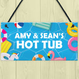 Hot Tub Sign Personalised Home Decor Hot Tub Accessories