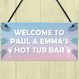 Personalised Hot Tub Accessories Novelty Hot Tub Decor Sign Gift