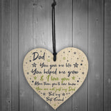 Dad Daddy Gifts From Daughter Son Wood Heart Fathers Day Gift