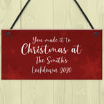 PERSONALISED Christmas At The Sign Family Gift Christmas Decor