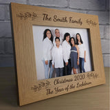 PERSONALISED Family Photo Frame Christmas 2020 Lockdown Gift