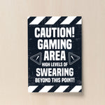 Funny Gaming Poster For Boys Bedroom Man Cave Wall Art