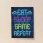 Neon Gaming Print Gamer Bedroom Gifts Wall Art Gaming Poster