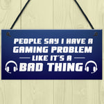 Novelty Gaming Games Room Sign Funny Gift For Brother Son