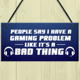 Novelty Gaming Games Room Sign Funny Gift For Brother Son