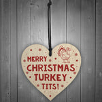 Merry Christmas Turkey Tits Novelty Xmas Friendship Gift