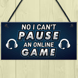 Funny Gamer Gift Gaming Sign For Boys Bedroom Man Cave Gift