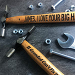 Rude Personalised Engraved Hammer Valentines Day Anniversary