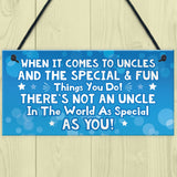 Uncle Keepsake Gifts Novelty Hanging Plaque Christmas Birthday G