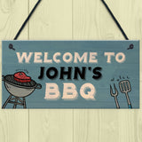 Personalised BBQ Sign For Garden Man Cave Shed Sign Gift For Men