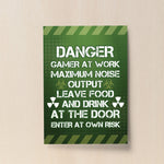 Funny Gaming Sign For Boys Bedroom Games Room Man Cave Print